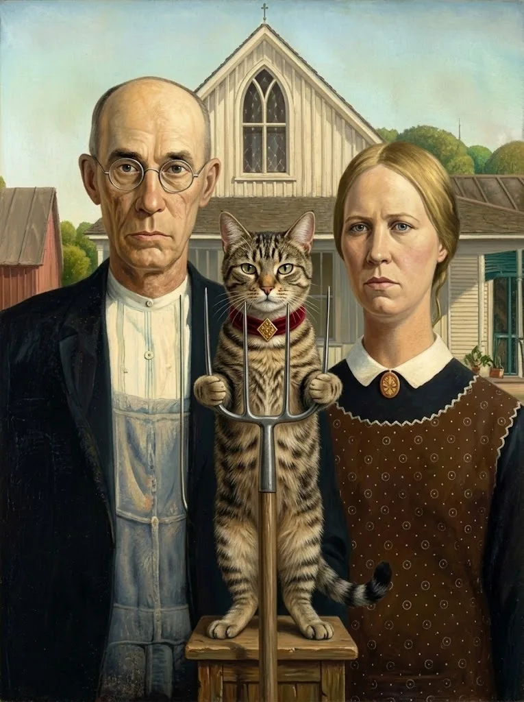 Cate in American Gothic